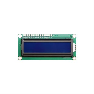 16x2 Mavi Üzeri Beyaz LCD Ekran