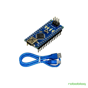Arduino Nano Klon - USB Kablo Hediyeli - (USB Chip CH340)
